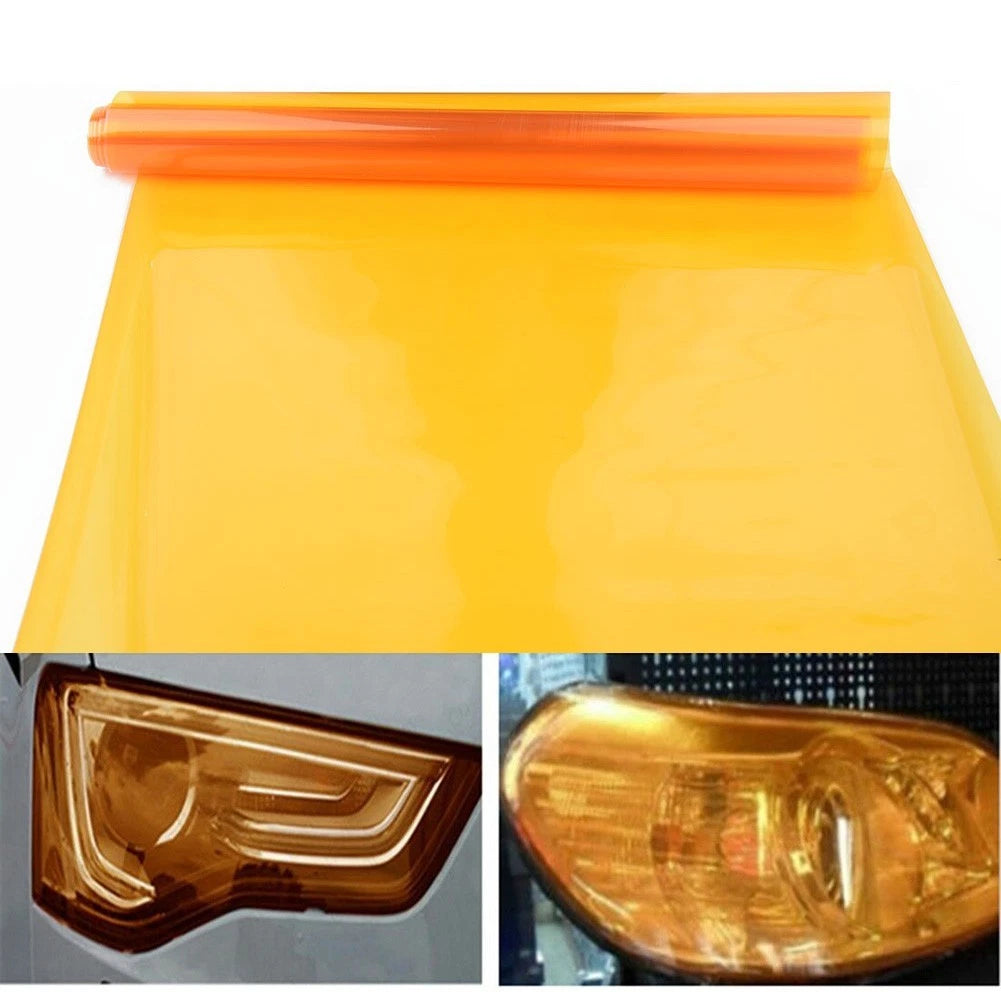 Tail Light Film for Car (2010–2023) - Amber Orange Tint, Stretchable