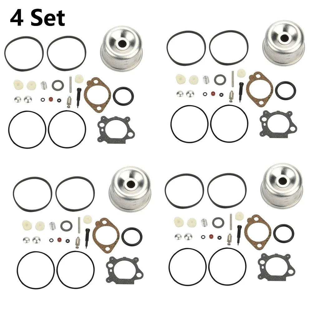 Set of 4 Carburetor Rebuild Kits for B&S 498260 492495 796611 493640