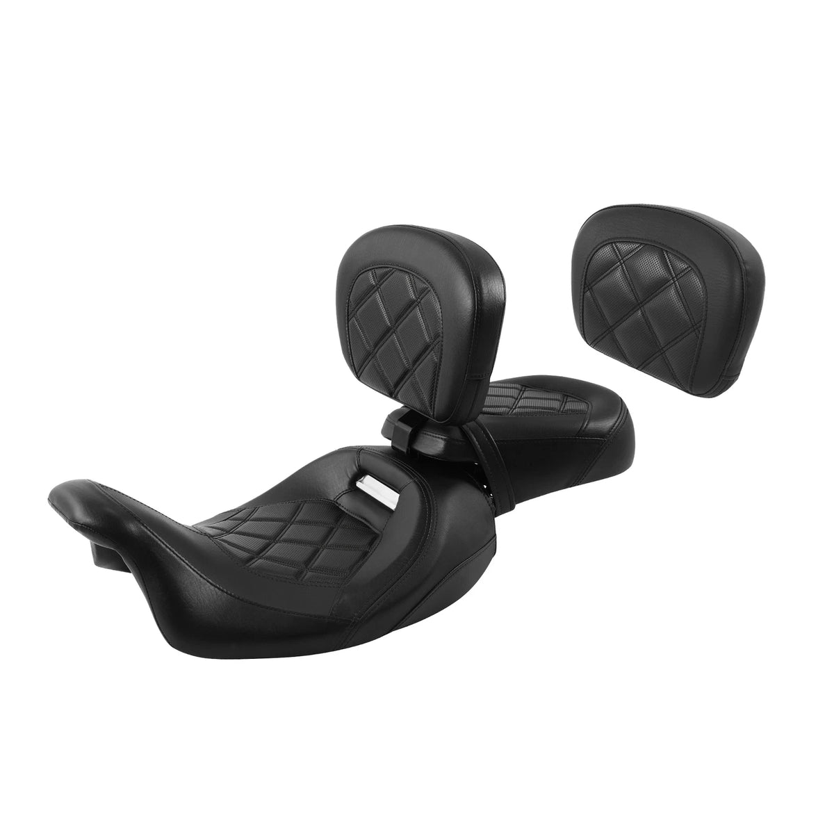 Driver Passenger Seat Backrests Pad for Harley Touring Electra Glide (2009–2023)
