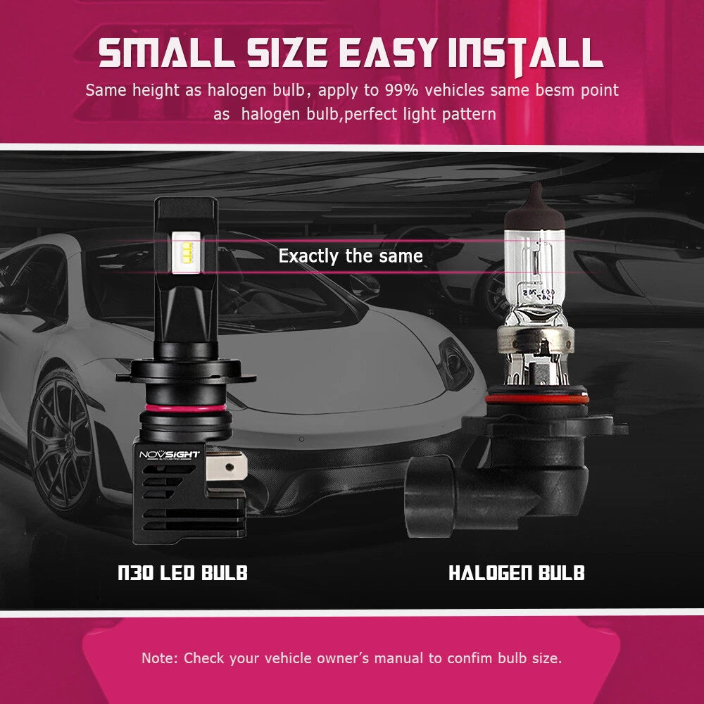 H7 LED Headlight Bulbs Kit for (10000LM 6000K)