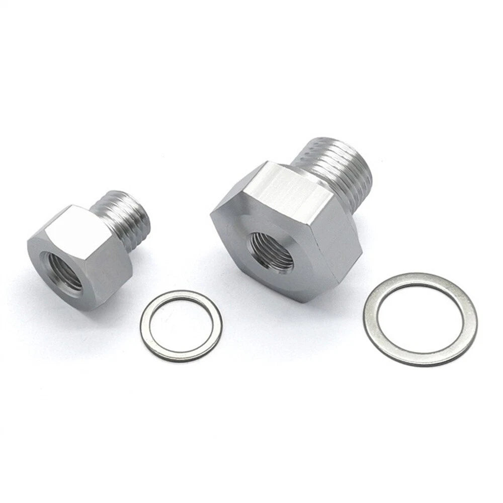 2Pcs M12 M16 x 1.5 Oil Pressure Adapter Fitting with Gasket For LS Series Engine
