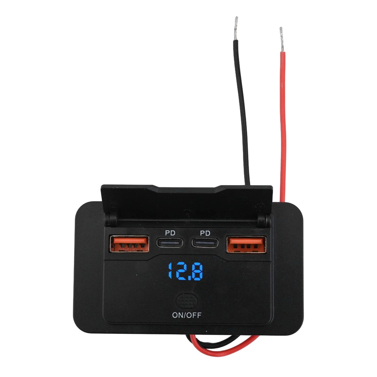 4-Port 12V USB Car Charger Adapter with Dual PD3.0 & QC3.0