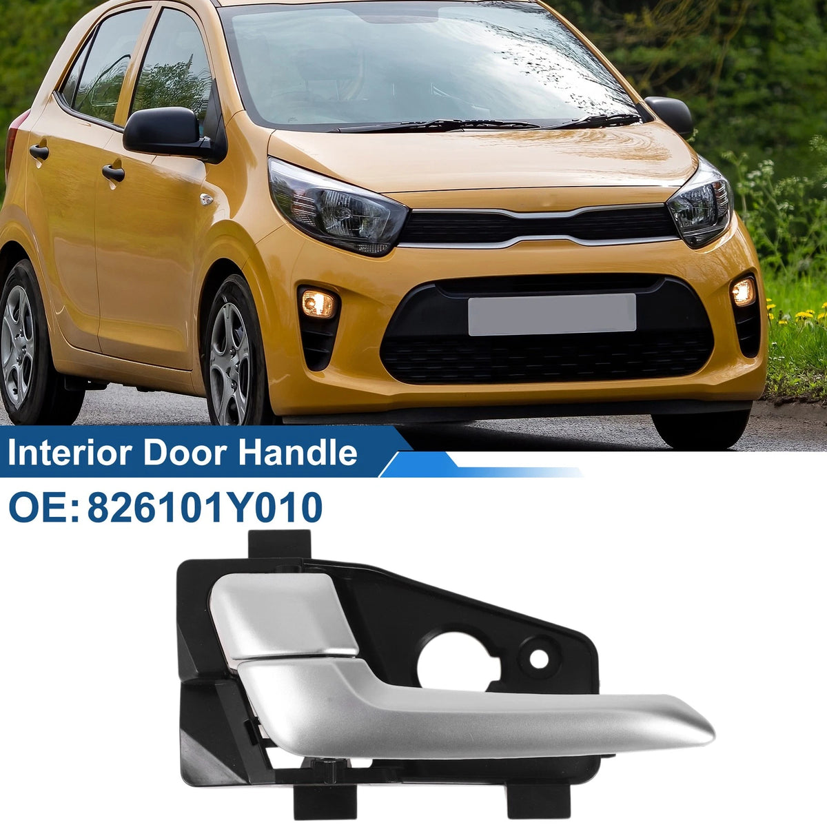 Front Passenger Side Interior Door Handle for Kia Picanto (2011–2016) No. 826101Y010