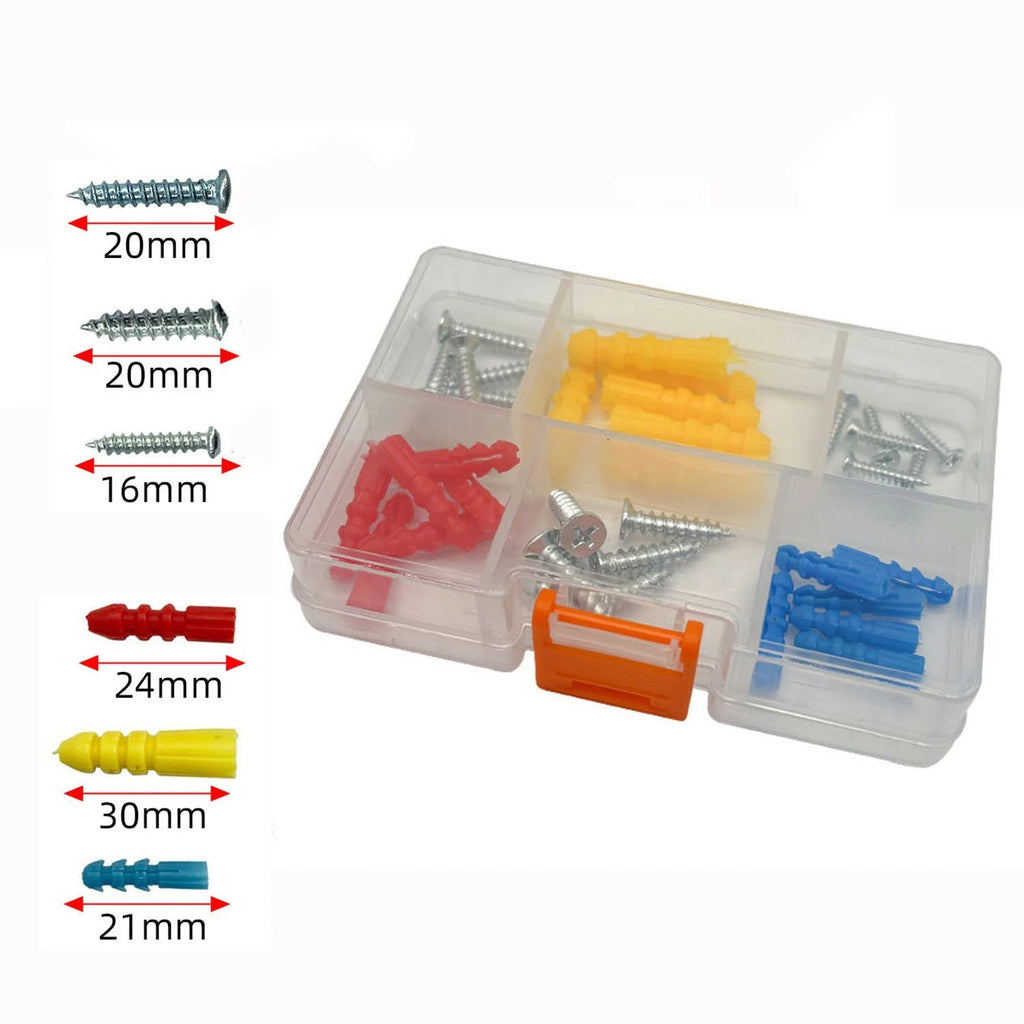 36pcs Expansion Anchor Bolts Assortment for General Repairs