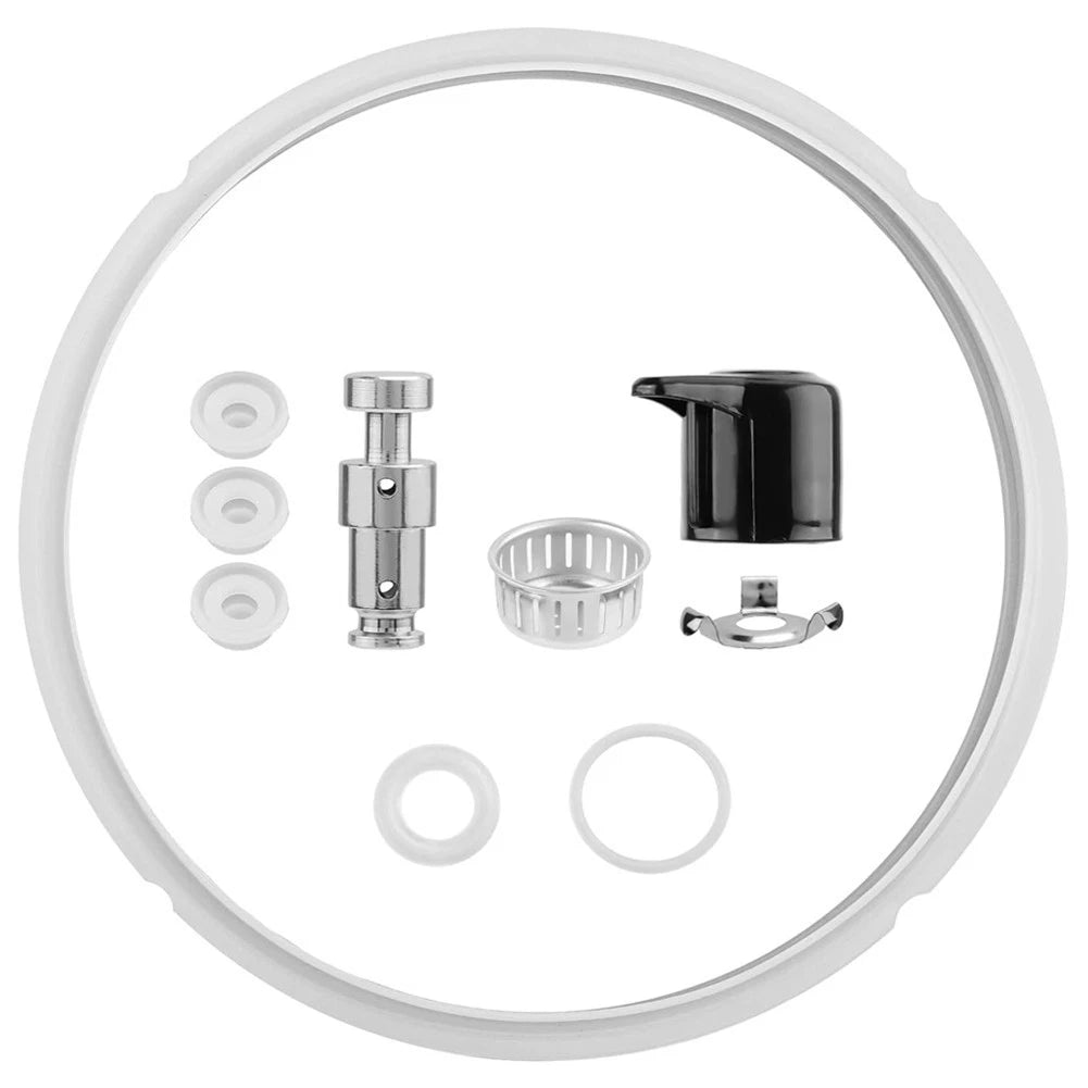 Steam Release Valve and Gasket Set for Pressure Cooker (10 Pieces)