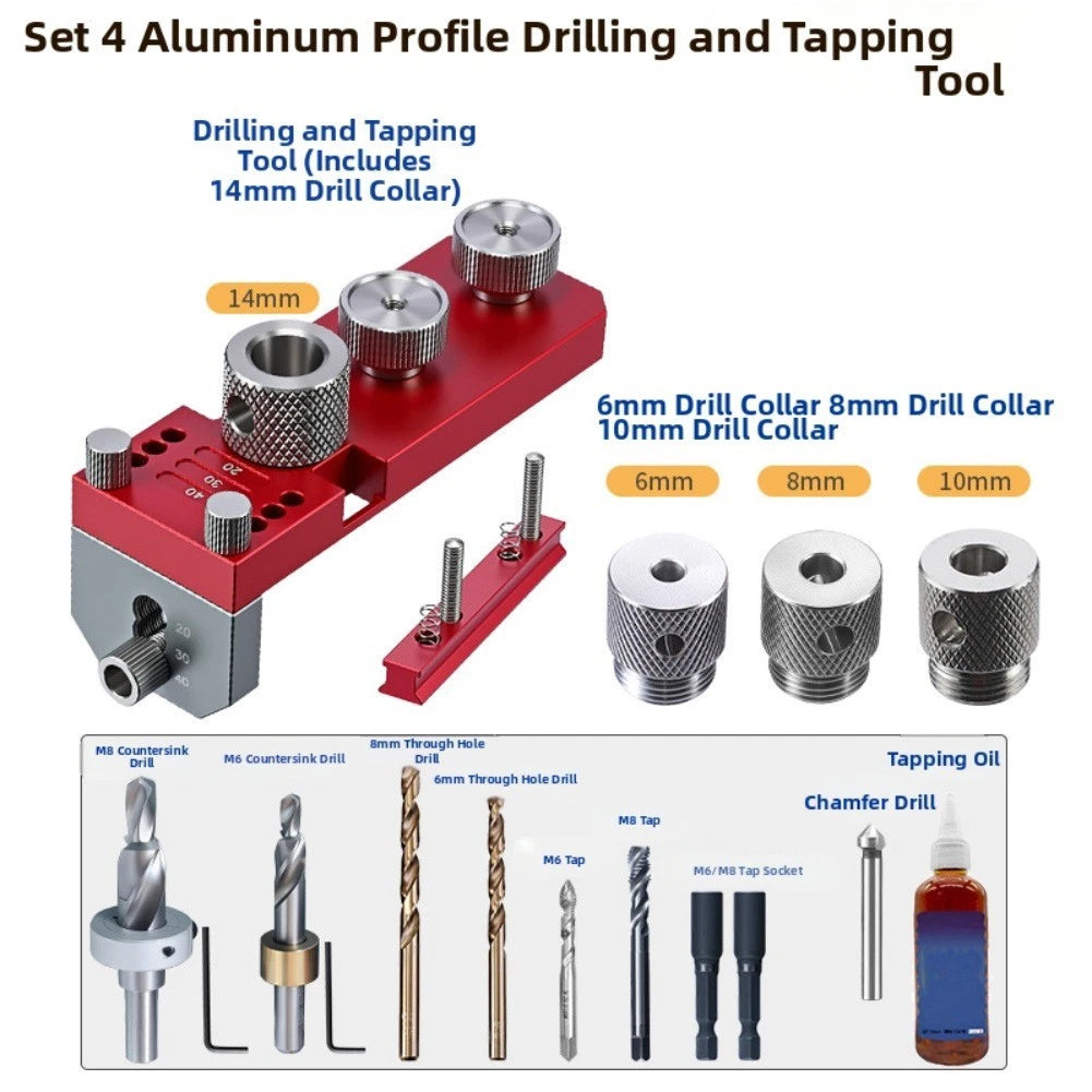 Tapping Fixture Profile Hole Locator M6 Threading Removable Copper Pillar