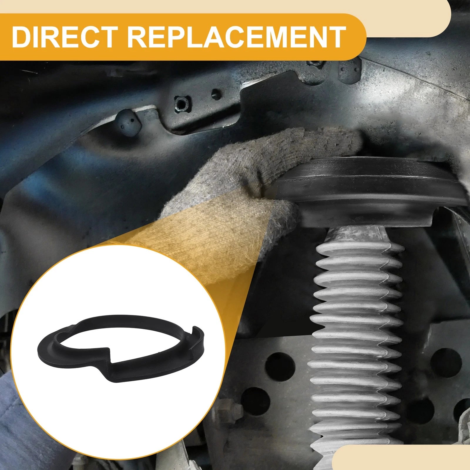 Upper Coil Spring Insulator Replacement for BMW 528i (1997–2010) Rubber