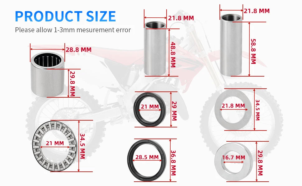 Swing Arm Bearing Seal Kit for Honda CRF250X (2004–2017)