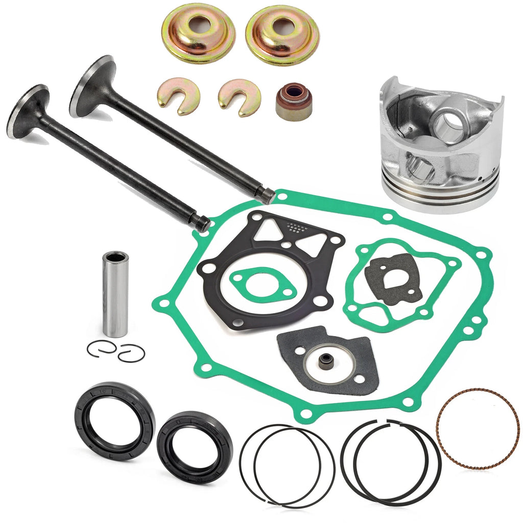 Piston Gasket Valve Rebuild Kit for Yamaha Golf Cart G2 G5 G8 G9 (0.25mm)