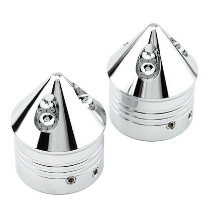 1 Pair Front Wheel Axle Nut Covers for Harley Touring Road Glide Dyna Softail (–)