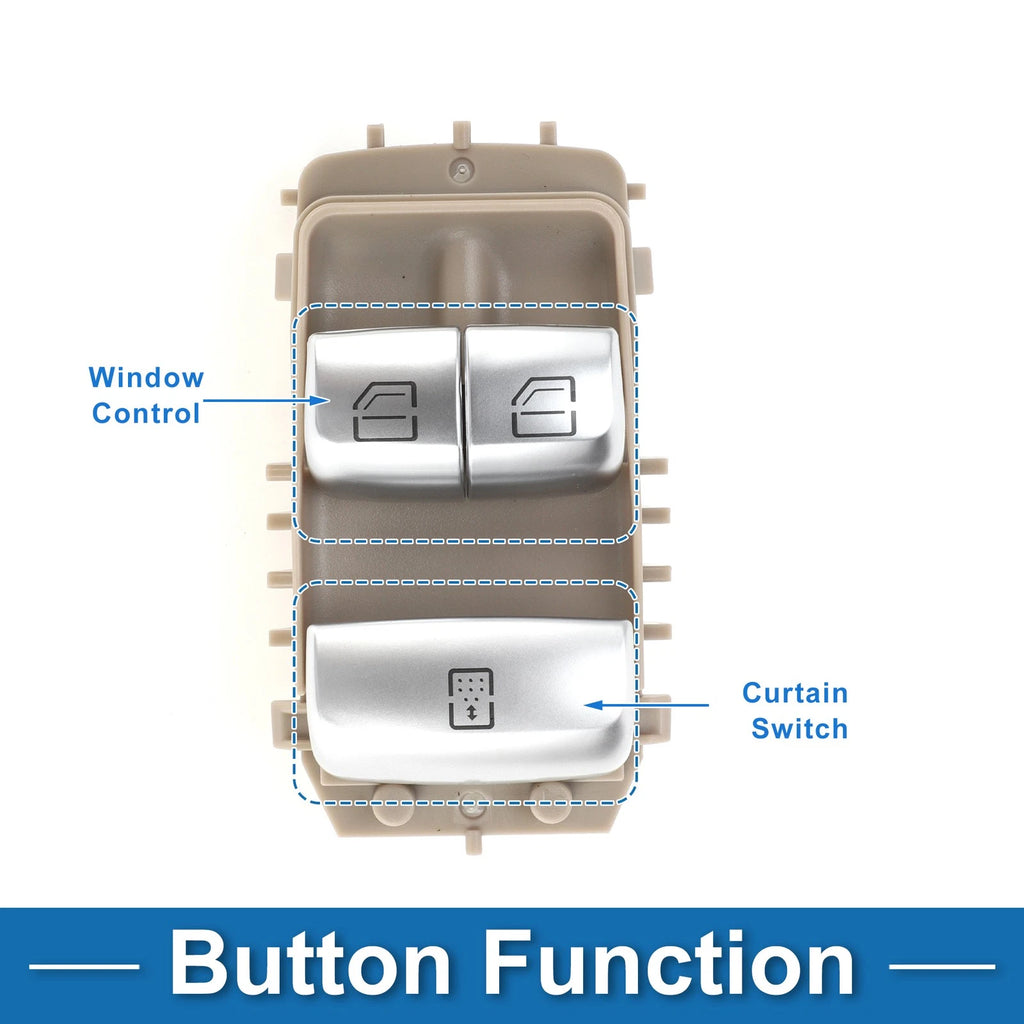 Front Driver Side Power Window Switch Replacement for Mercedes-Benz S550 (2014–2017)