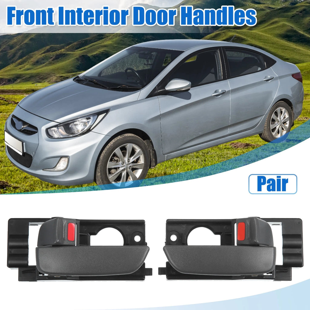 Front Inner Door Handle Pair Left Right Replacement for Hyundai Accent (2000–2017)