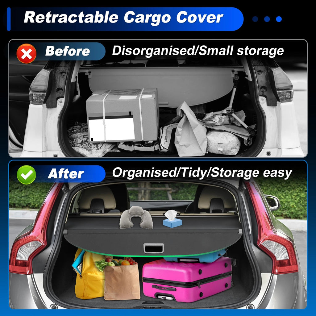 Retractable Cargo Cover OEM for BMW X3 (2025–2026) Trunk Shade Black