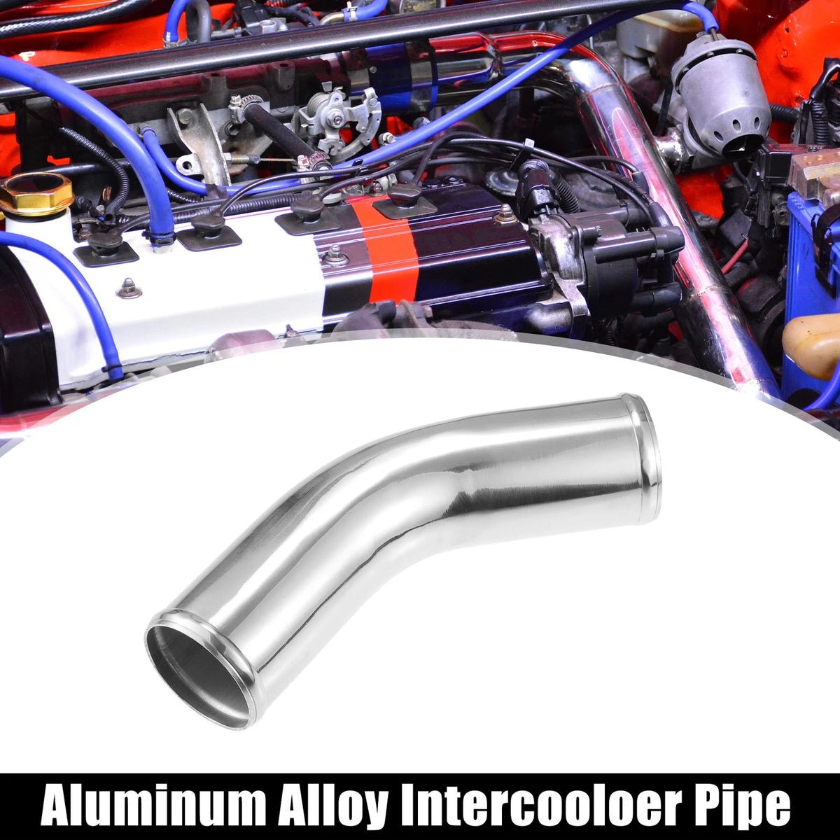2X 2.75" Intercooler Pipe Tube 45 Degree Bend Elbow for