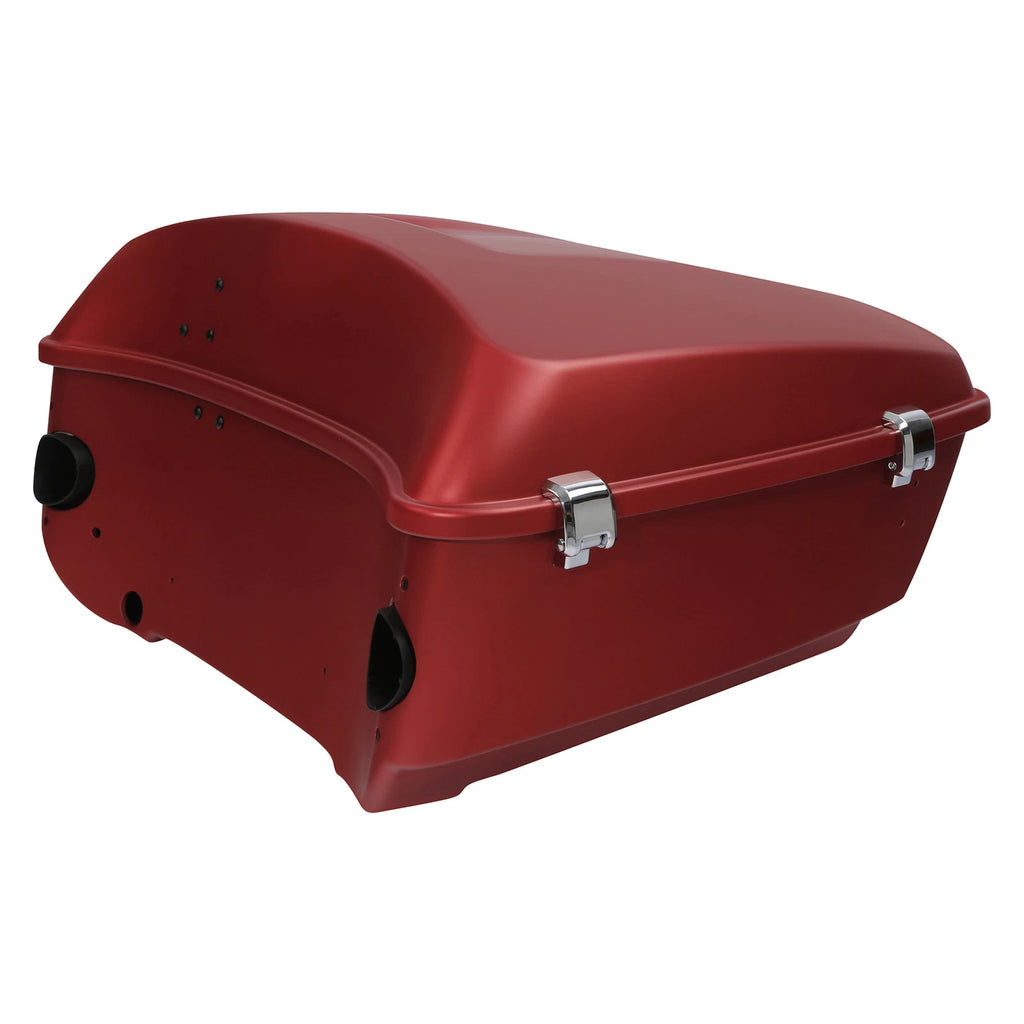 King Trunk for Harley Electra Glide 2014–2023 (Wicked Red Denim)