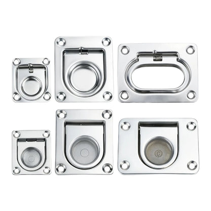 Hatch Latch Spring for Boat Yacht Deck - 316 Stainless Steel Flush Ring