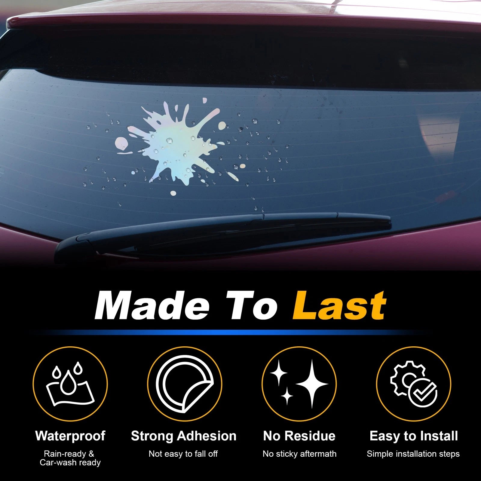 Reflective Bumper Decal for Universal Fit (1 Pc)