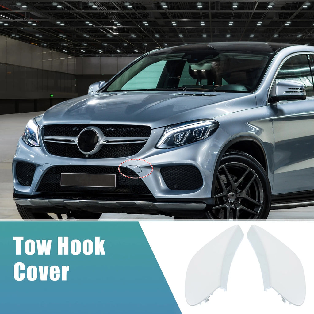 Front Bumper Tow Hook Cover Pair for Mercedes-Benz GLE 400 (2016–2019)