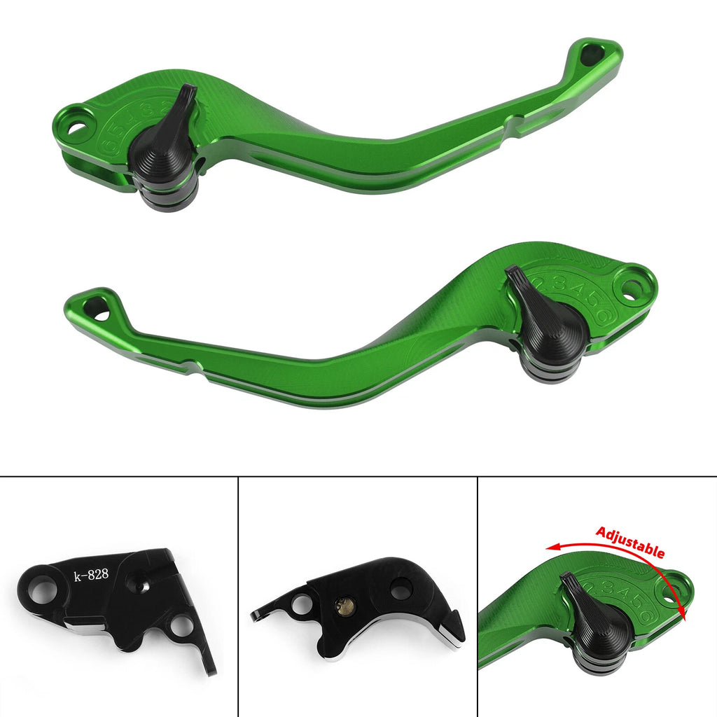 CNC Short Clutch Brake Lever for Kawasaki ZX636R / ZX6RR (2005–2006) T9