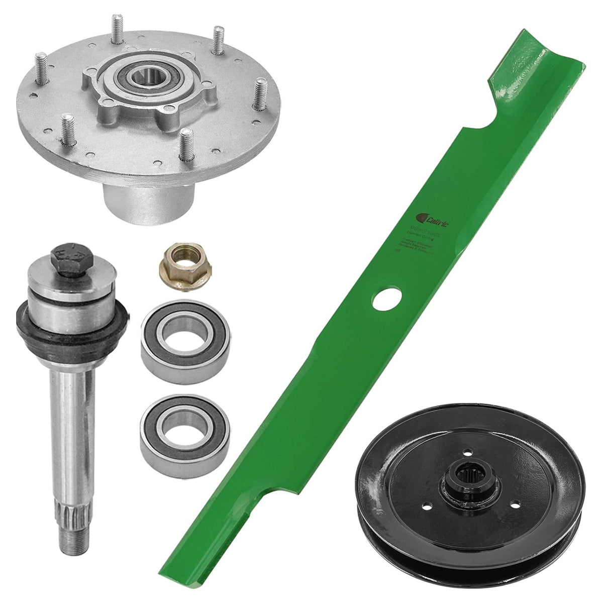 Deck Spindle Pulley and Blade for Exmark 60 Inch (2005–2015)