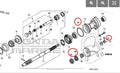 Lower Unit Seal Kit for Honda BF135A BF140A BF150A BF75D BF90D (–)