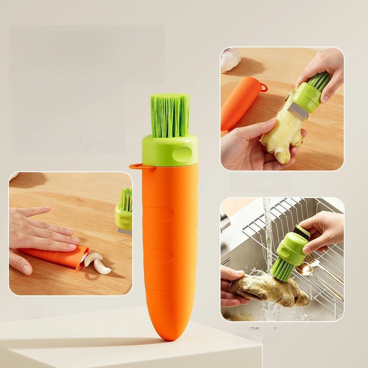 Kitchen Peeler for Root Vegetables (Garlic, Carrots, Potatoes)