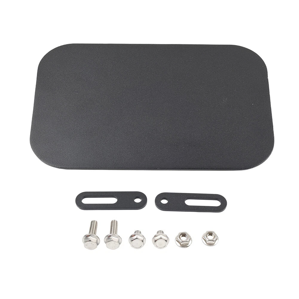 1pc CNC Black Side Number Plate Panel Cover for Motorcycle (Universal)