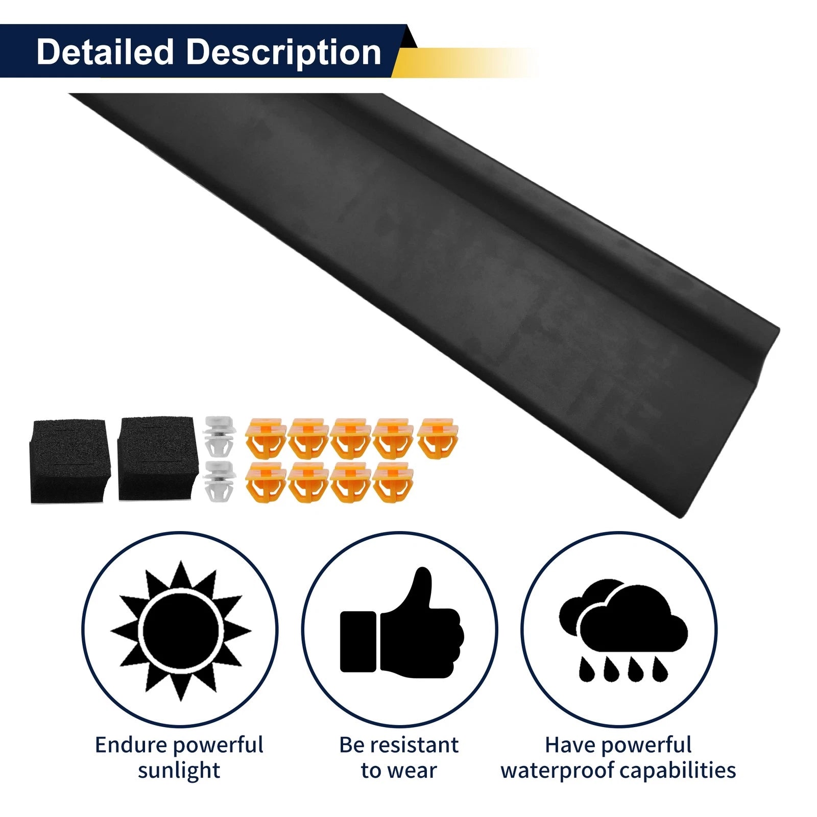 Front Left Door Lower Trim Panel for Hyundai Santa Fe XL Sport (2013–2018)