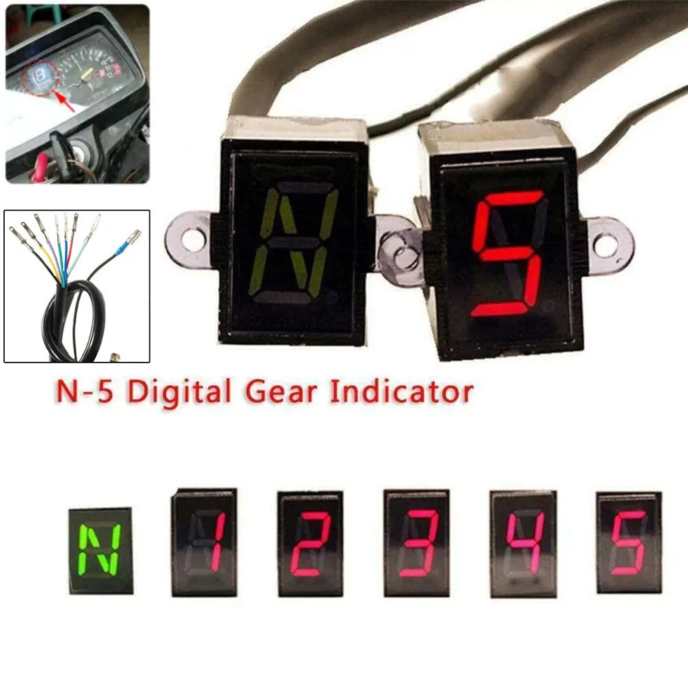 Speed Shift Level Gauge Indicator Light for Universal Motorcycle (N-5)
