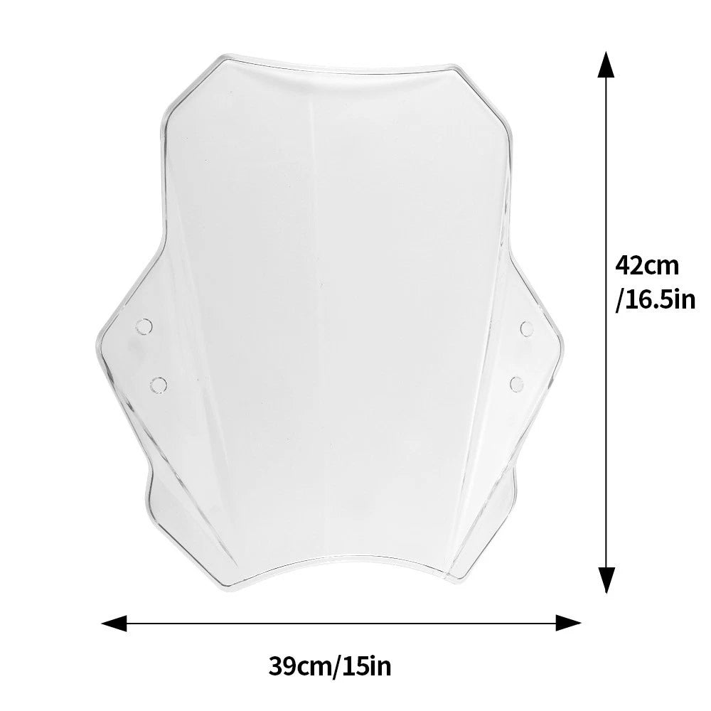 Adjustable Motorcycle Windscreen for 22MM/28MM/25MM Handlebars