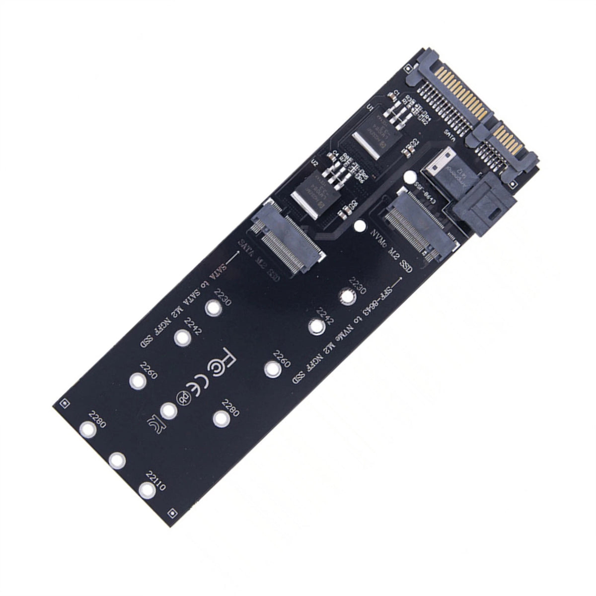 22Pin SATA M.2 SSD Adapter SFF-8643 to NVMe M.2 for Mainboard
