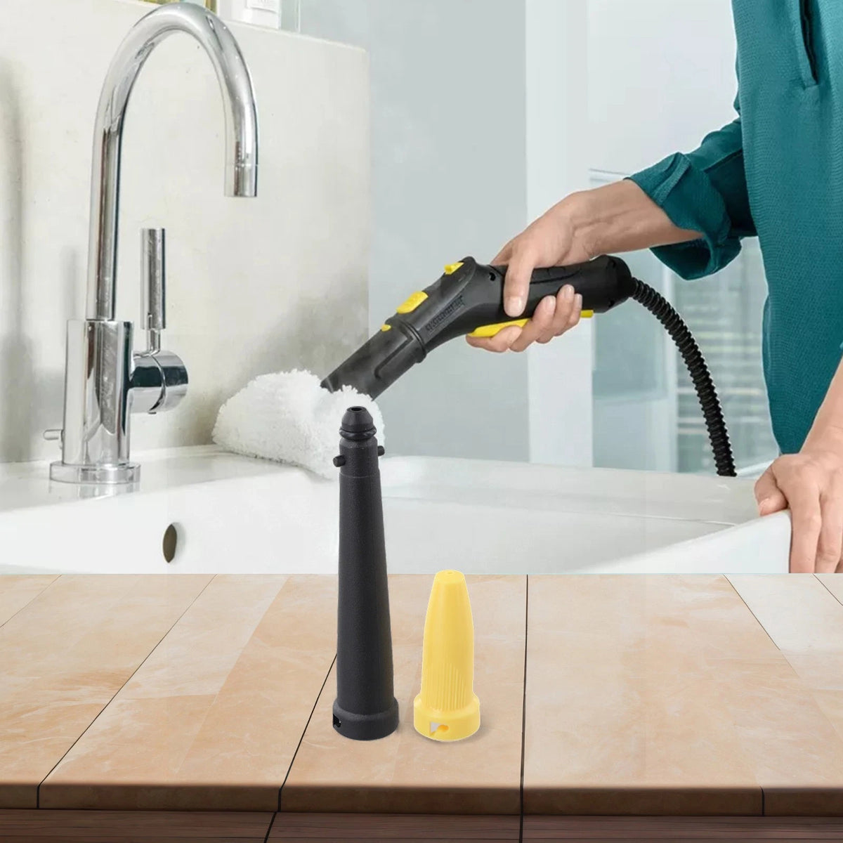 Set of 2 Steam Cleaner Nozzles for Efficient Cleaning