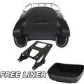 Matte Black Trunk Pad Speaker Mount Rack for Harley Touring (2014–2025)