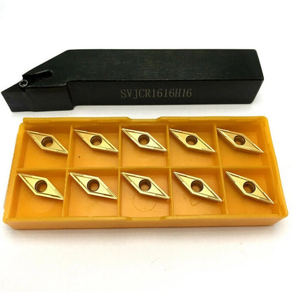 Carbide Inserts for Lathe Tool Holder SVJCR1616H16 Shank Dia 16mm