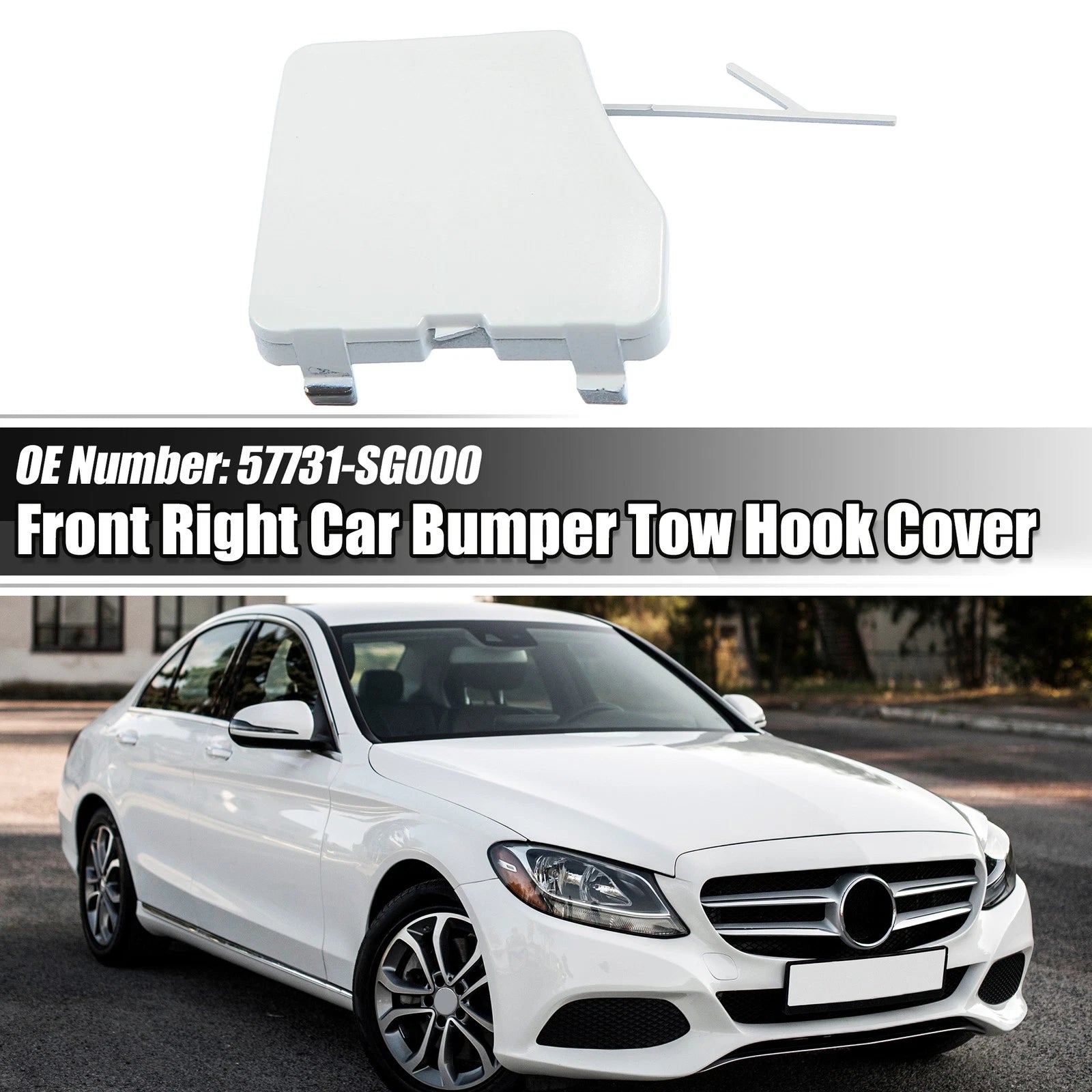 Tow Hook Cover for Subaru Forester (2015–2018) - White