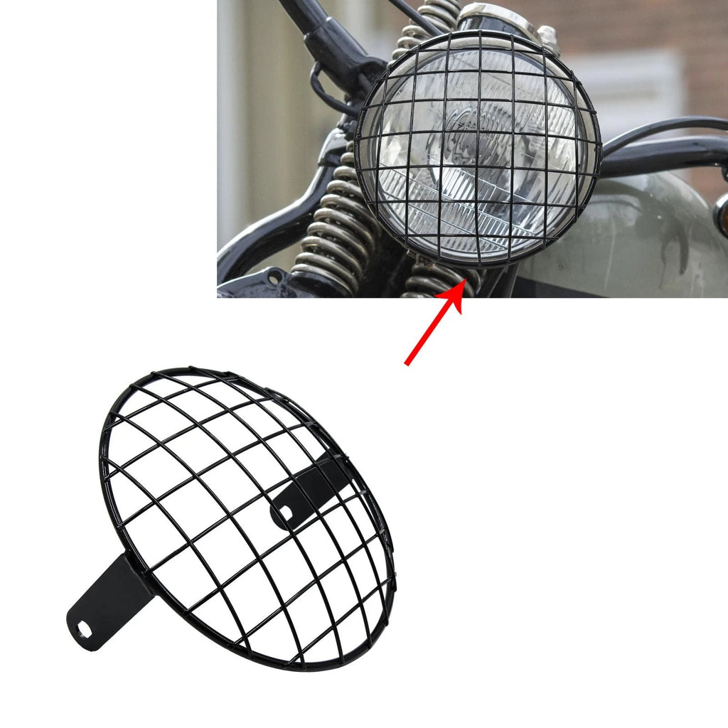 Headlight Mesh Grill Cover for Harley (7.8")
