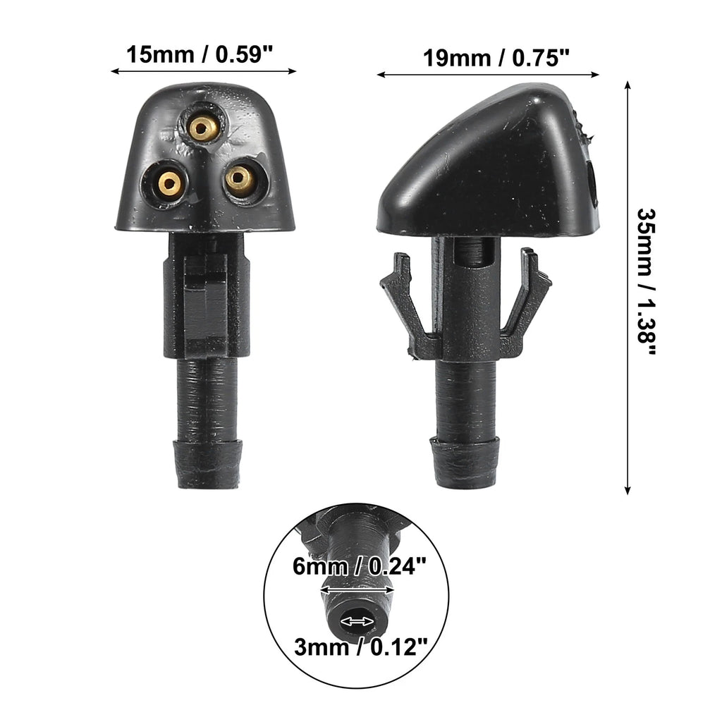 1 Pair Windshield Washer Nozzles for Suzuki Swift MK2 (2005–2010)