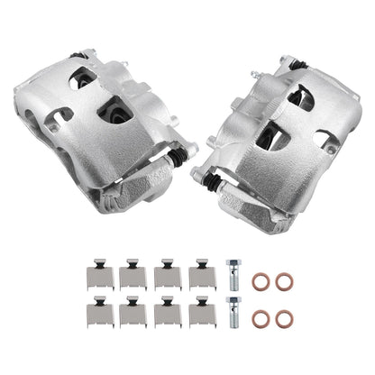 Pair Front Brake Calipers w/Bracket for Ford Expedition F-150 (2010–2021)