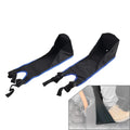 2X Adjustable Foldable ATV Rear Passenger Seat Foot Rest Footpegs