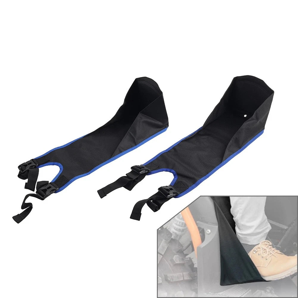2X Adjustable Foldable ATV Rear Passenger Seat Foot Rest Footpegs