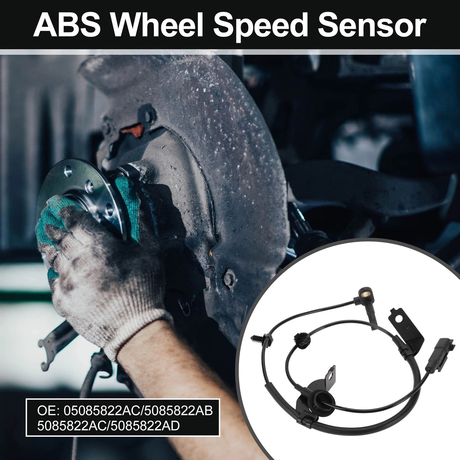 ABS Wheel Speed Sensor No. 5085822AB for Dodge Avenger (2008–2014) Front Left Right