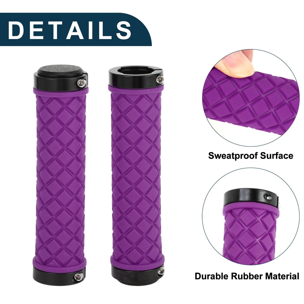 Bike Handlebar Grip Covers 128mm Lightweight MTB End Grips Protector Set for