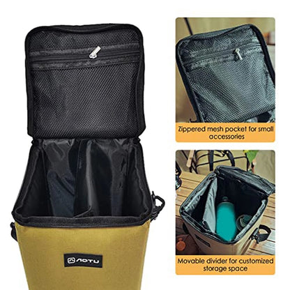 Compact Waterproof Gas Tank Bag with Shoulder Strap for Convenient Carrying