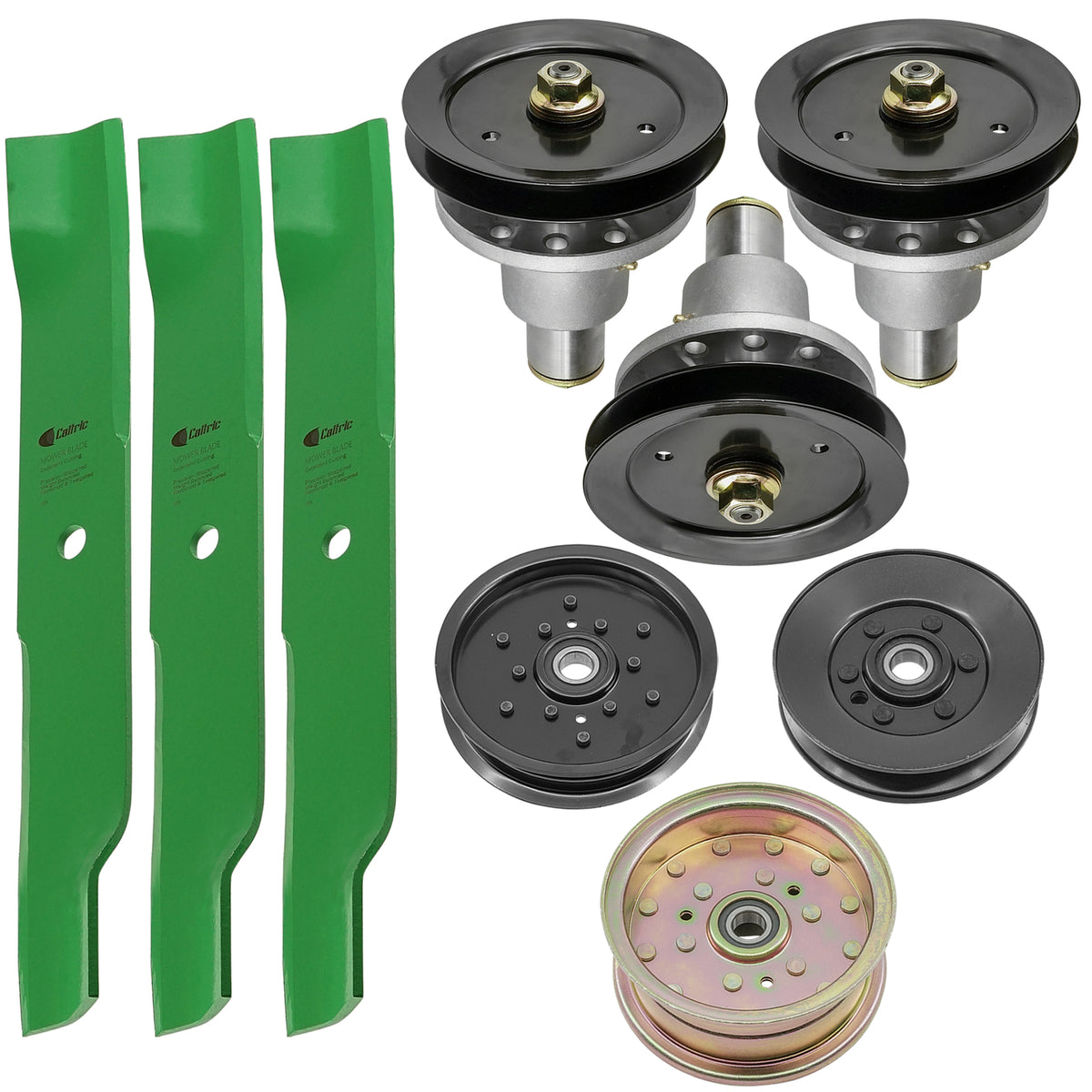 Deck Spindle and Blade Pulley for Exmark Turf Tracer Ranger 52 60 (2005–2015)