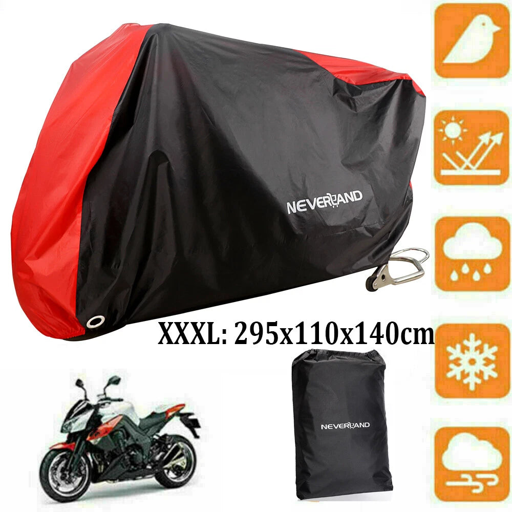3XL Waterproof Heavy Duty Motorcycle Cover for Outdoor Storage (Winter)