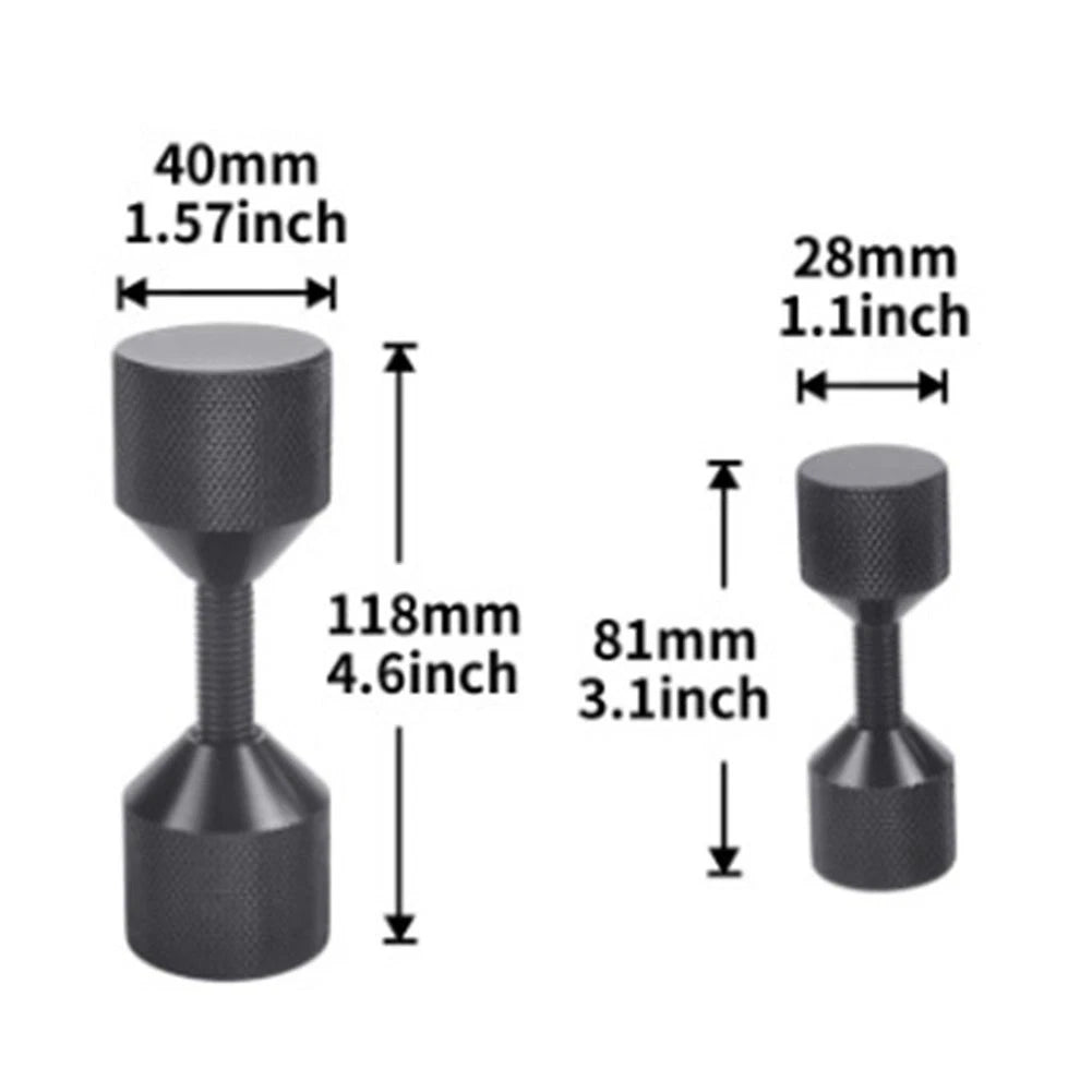 Set of 2 Aluminum Two Hole Pins for Accurate Pipe Flange Positioning