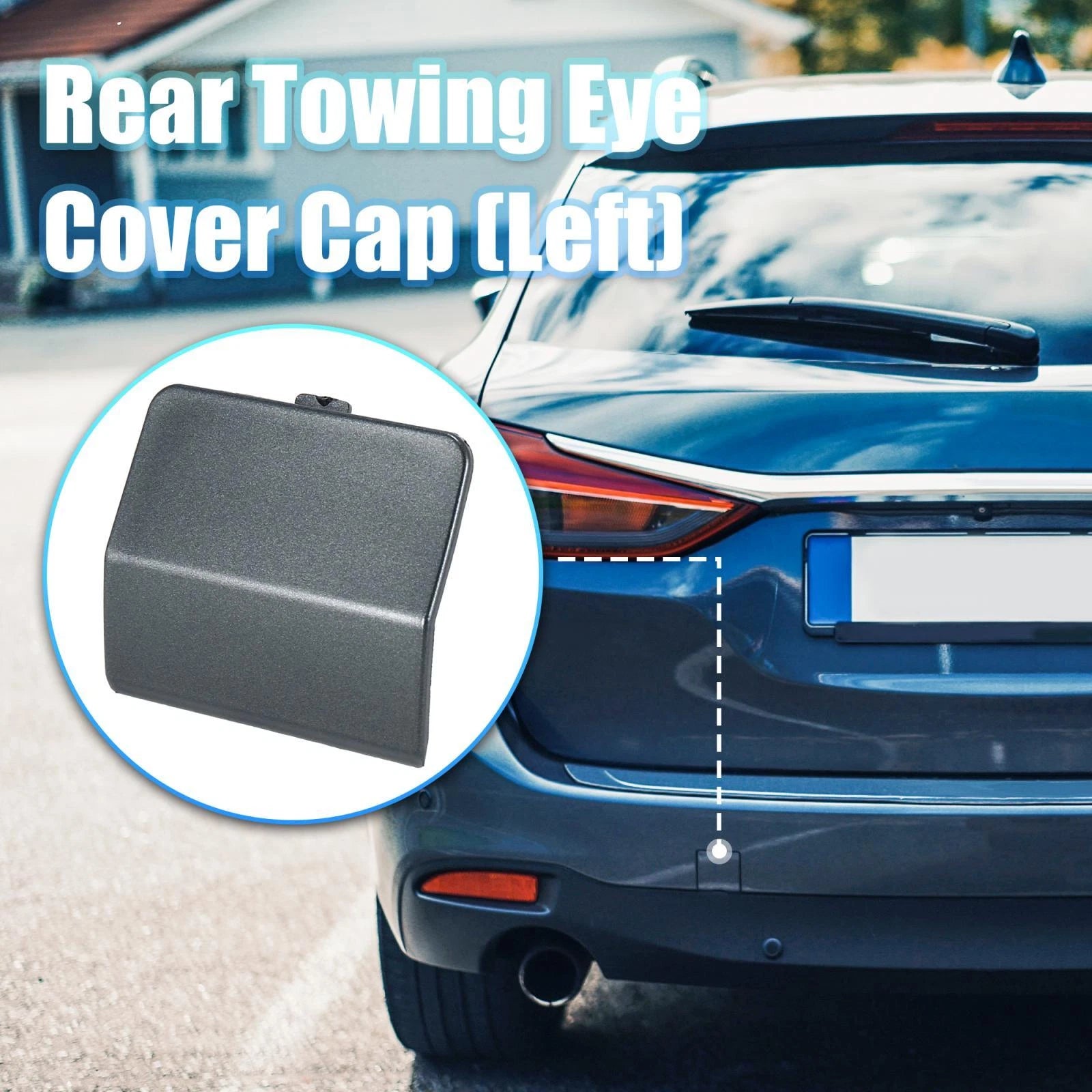 Rear Tow Hook Cover Cap Replacement for Mazda 6 (2013–2018)