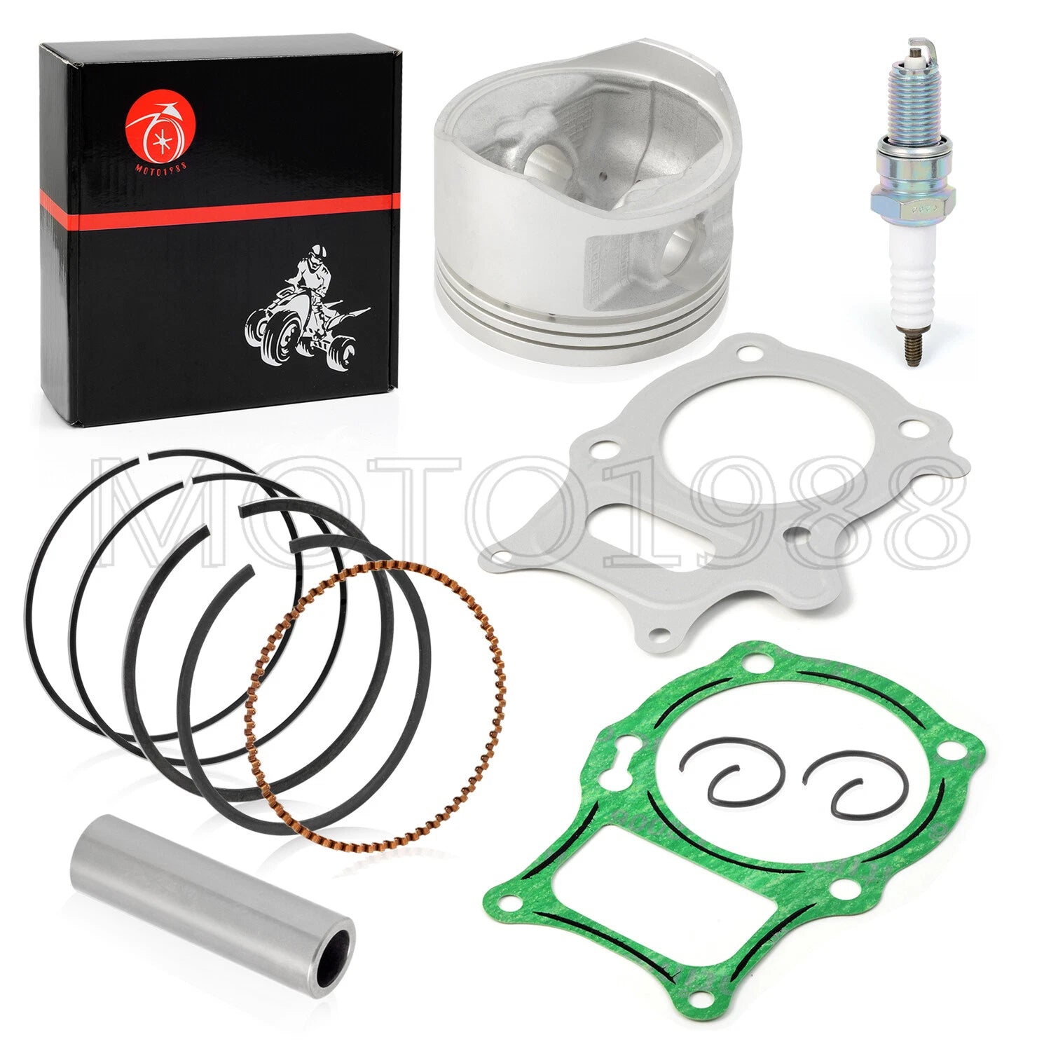.75mm O.S Engine Top End Piston Gasket Kit for Honda Recon 250 (2002–2023)
