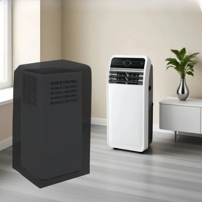 Black Portable AC Dust Cover for Universal Use (210D Oxford Cloth)