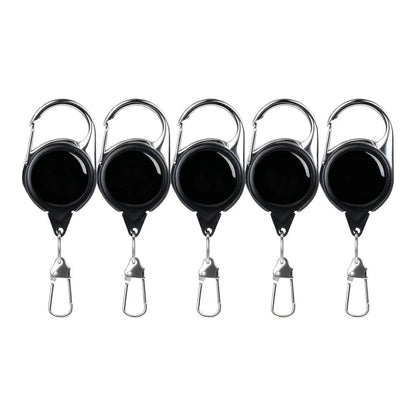Retractable Keychain Badge Holder with Metal Loop Attachment
